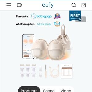 Eufy s1 Wearable Breast Pump with Heating Feature